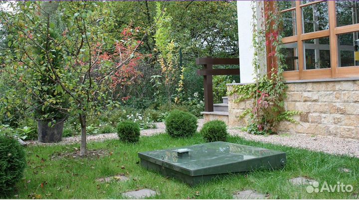 Септик без откачки под ключ + монтаж