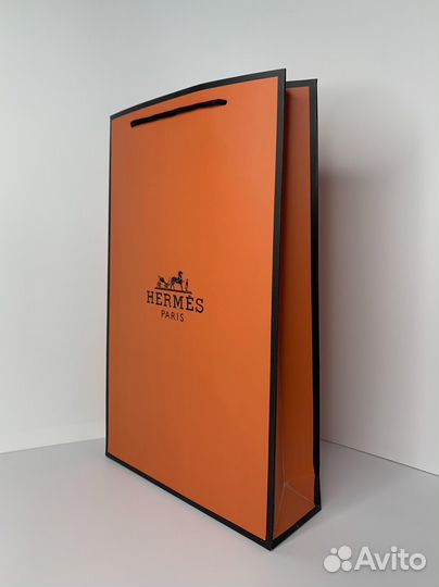 Пакет подарочный Hermes,с тубусом новый