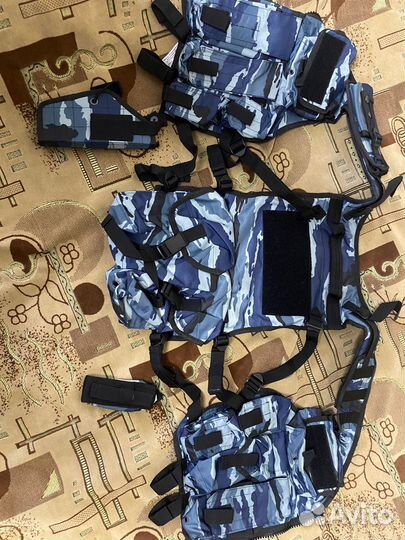 Разгрузка тактическая синий мох