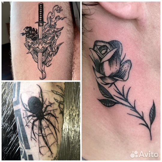 Тату Мастер, Татуировка, Цветные, Перекрытие