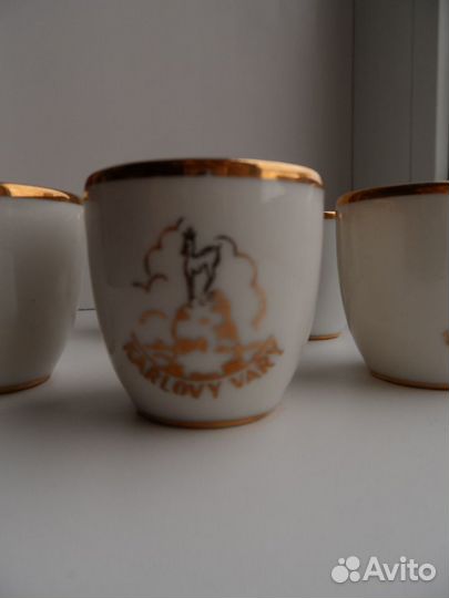 Стопки 6 шт. Фарфор. Чехословакия