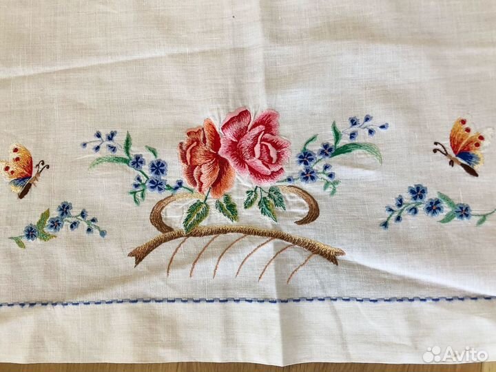 Салфетка/дорожка на стол вышивка винтаж