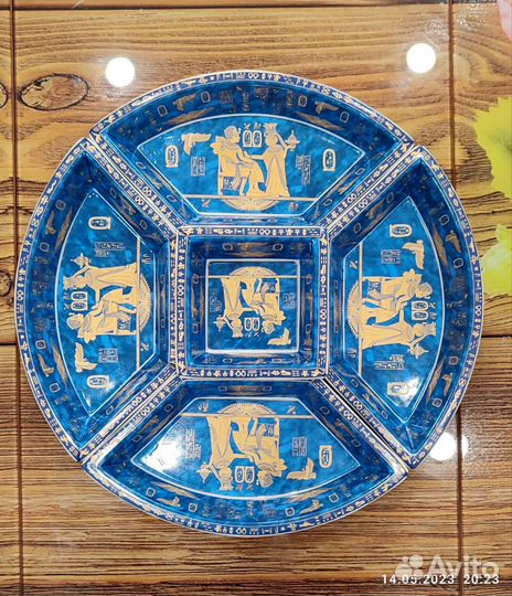 Менажница фаянсовая диаметр 37 см