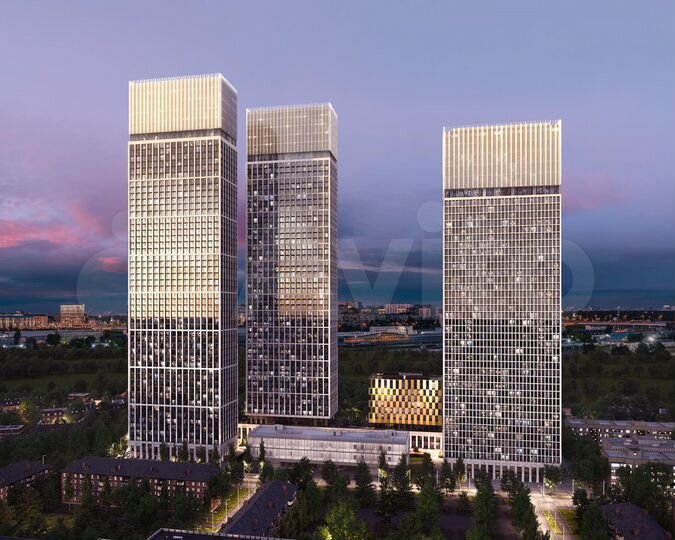 2-к. квартира, 64,6 м², 30/55 эт.