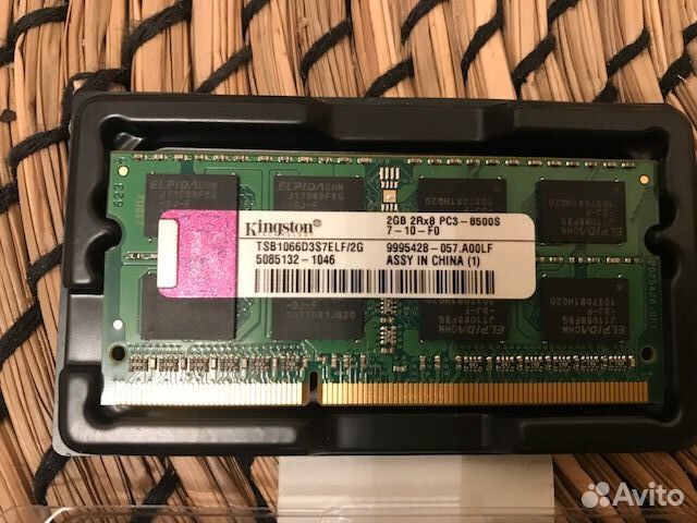 Оперативная память ноутбука PC3-8500 DDR3 1066 4GB