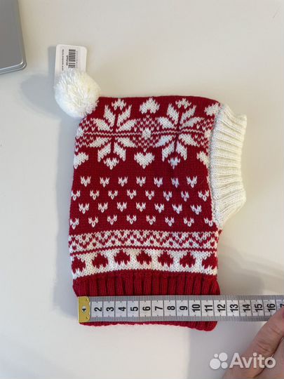 Вязаная шапка для собак