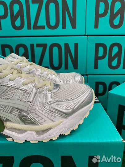 Asics Gel-Kayano 14 оригинал Белые Poizon