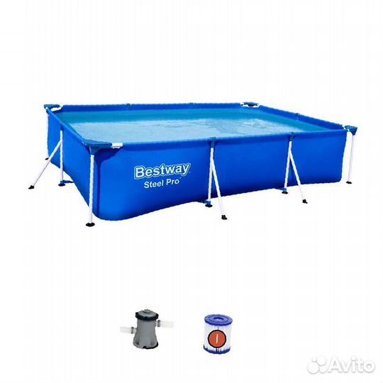 Каркасный бассейн Steel Pro 300х201х66см, 3300л