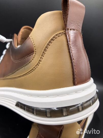 Полуботинки Слипоны из Натуральной Кожи, Респект