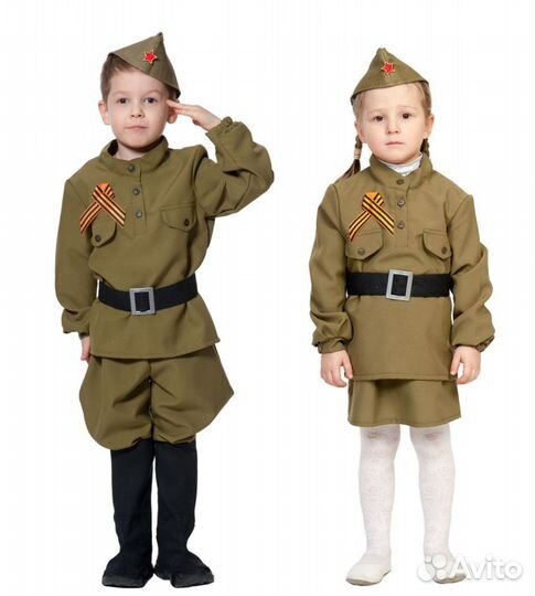 Военный костюм солдата, солдатки, форма СССР