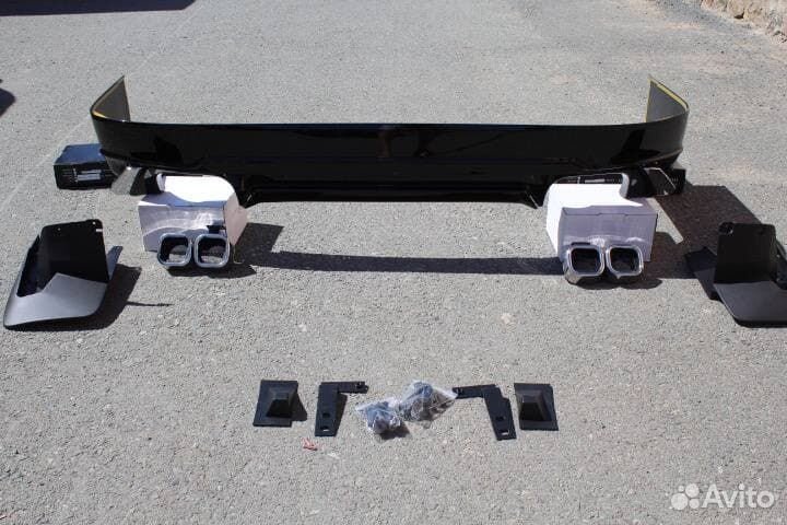 Prado 120 Задняя накладка губа Modellista X7EO8