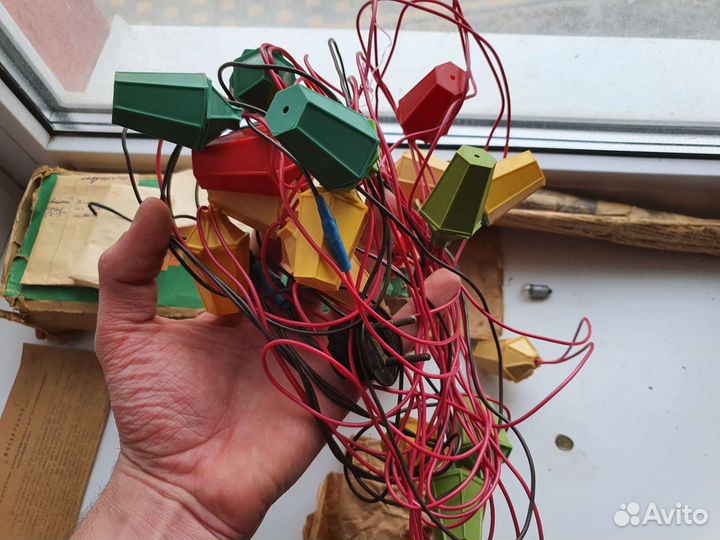 Гирлянда ёлочный фонарик СССР