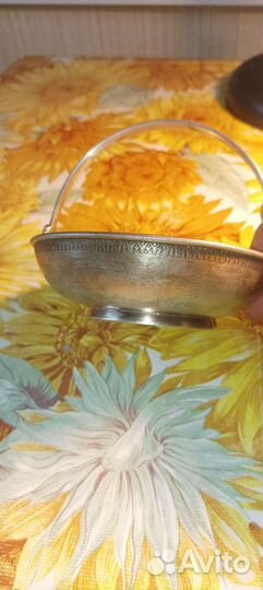 Конфетница мельхиор СССР