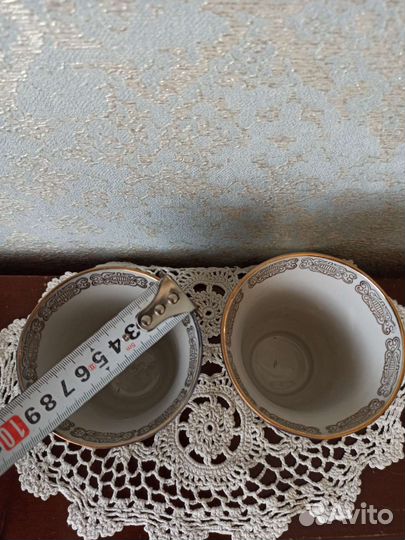 Бокалы кобальт позолота. Бронницы. СССР