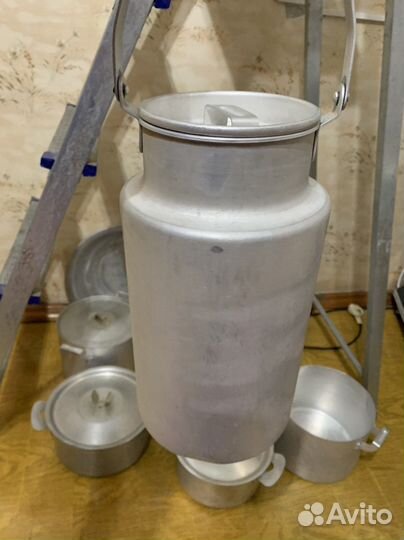 Бидон алюминиевый новый