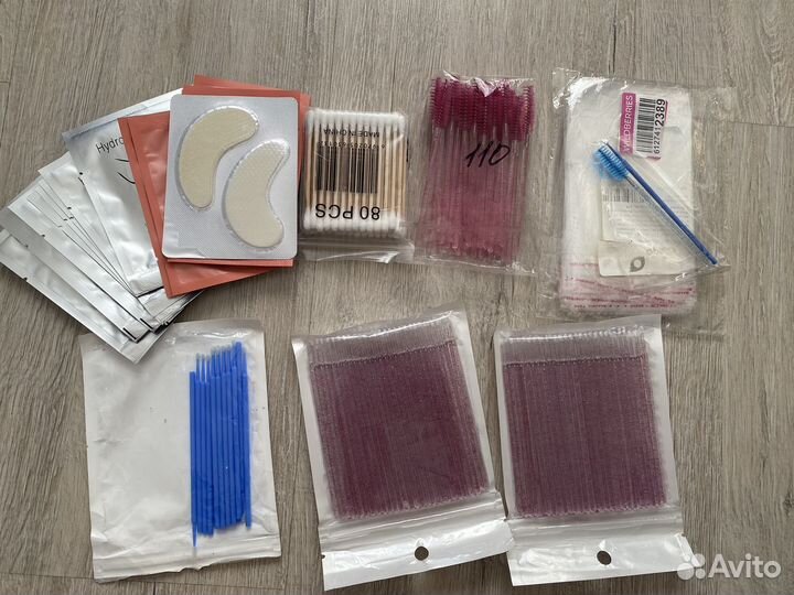 Набор для наращивания ресниц материалы очень много