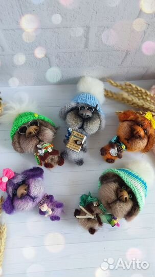 Вязаные миниатюрные собачки