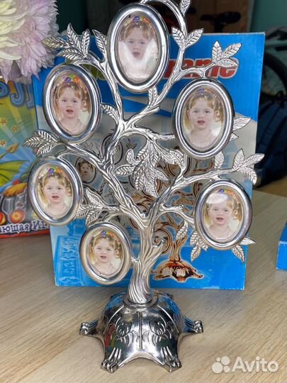 Новая фоторамка семейное дерево на 6 фото
