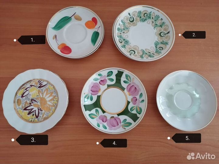 Тарелки. Столовые, чайные, кофейные, сервизы