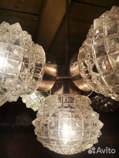 Винтажная люстра Чехословакия