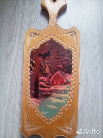 Набор деревянных декоративных разделочных досок