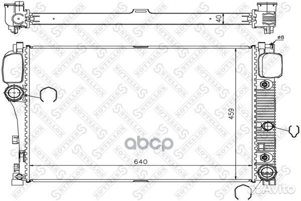 10-25347-SX радиатор системы охлаждения MB W22