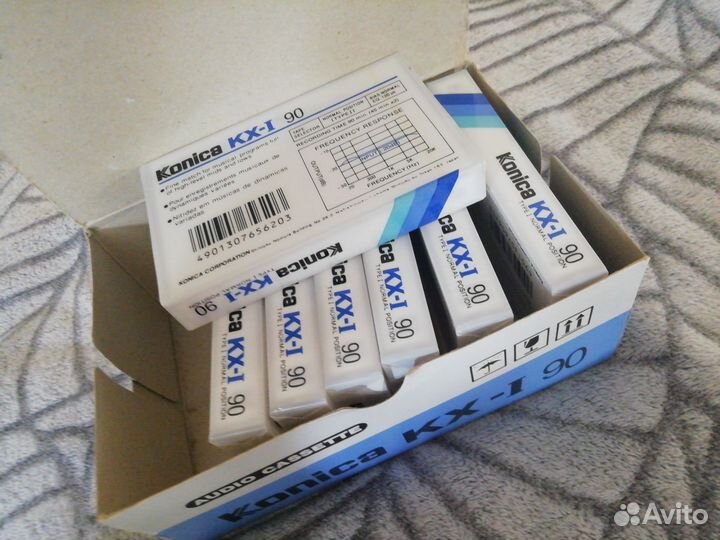 Аудиокассеты новые запечатанные Konika KX-l 90