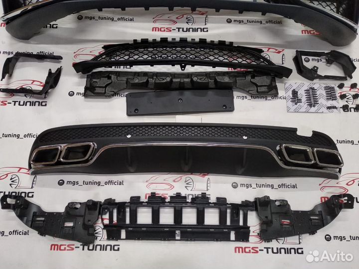 Обвес Mercedes C-class w205 стиль C63 AMG полный