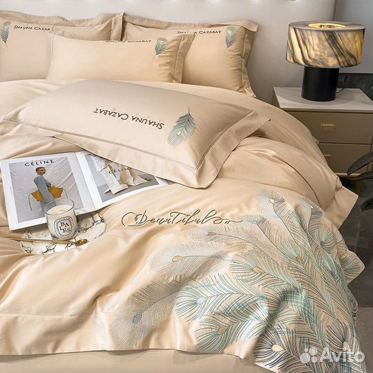 Постельное белье сатин евро Alanna в коробочке