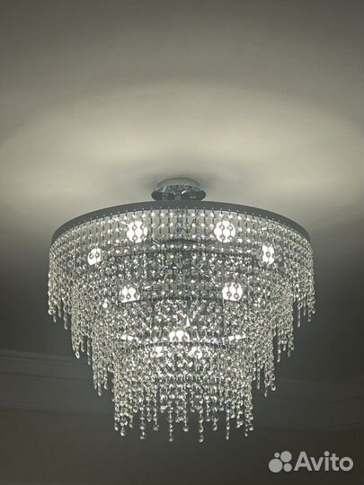 Люстра потолочная хрустальная