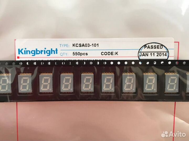 1 шт kcsa03-101 7-сегментный светодиодный дисплей
