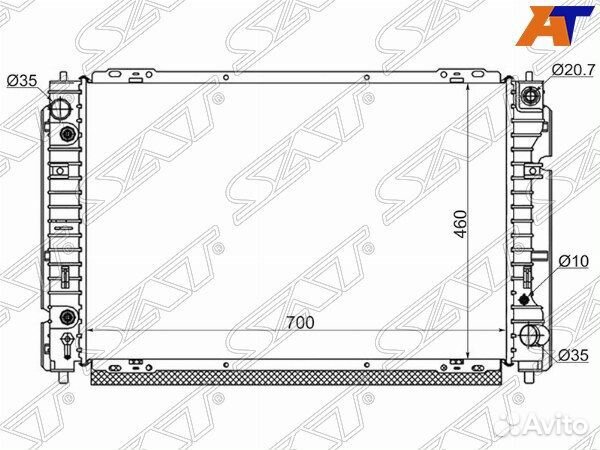 Радиатор ford maverick