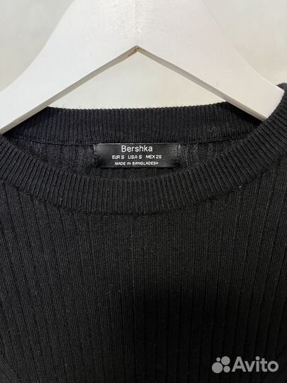 Платье в рубчик