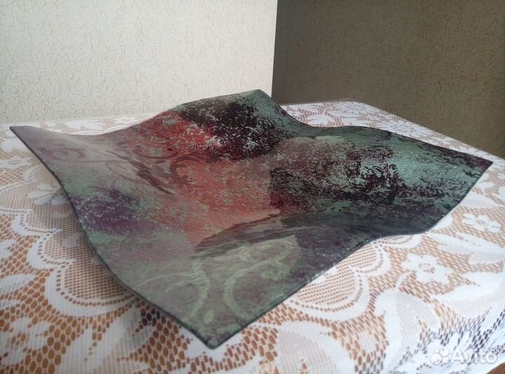 Блюдо ваза стекло