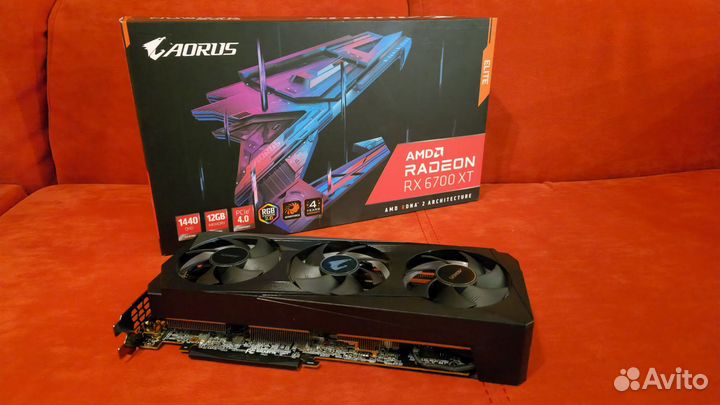 Видеокарта amd radeon rx 6700 xt aorus elite 12gb