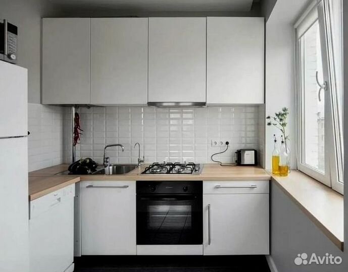 Бюджетные кухни на заказ. Установка