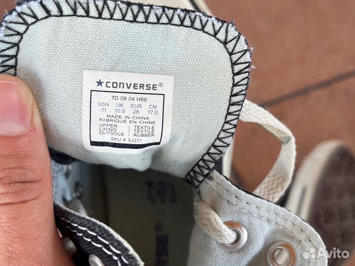 Оригинальные кеды Converse, 28 р. (17 см)