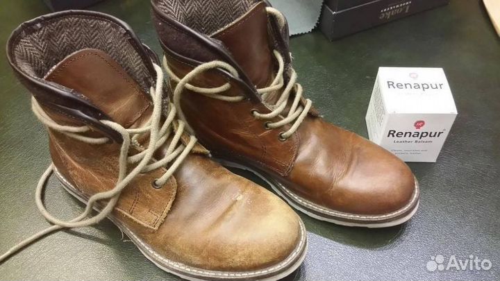 Renapur. Крем-бальзам,воск для изделий из кожи
