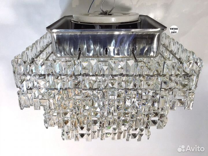 Редкая большая хрустальная люстра, СССР