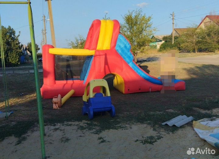 Надувной батут, горка