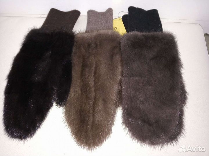 Рукавицы из меха норки