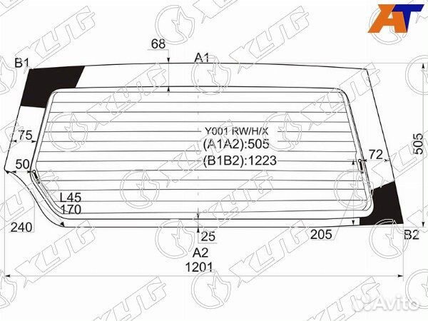 Стекло заднее suzuki vitara