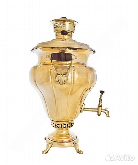 Самовар антикварный Дулей гранный 7л, угольный