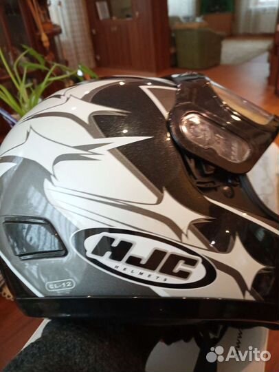 Зимний мотошлем с обогревом стекла