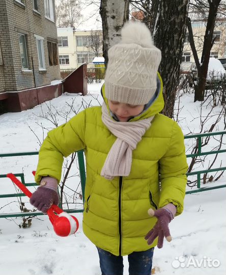 Комплект шапка и шарф осень-зима для девочки