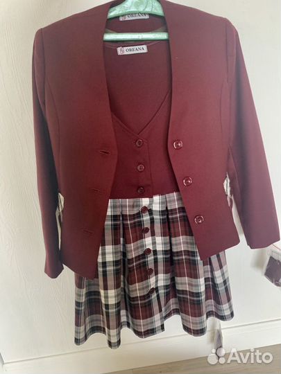 Форма школьная Oreana рост 122, пиджак и сарафан
