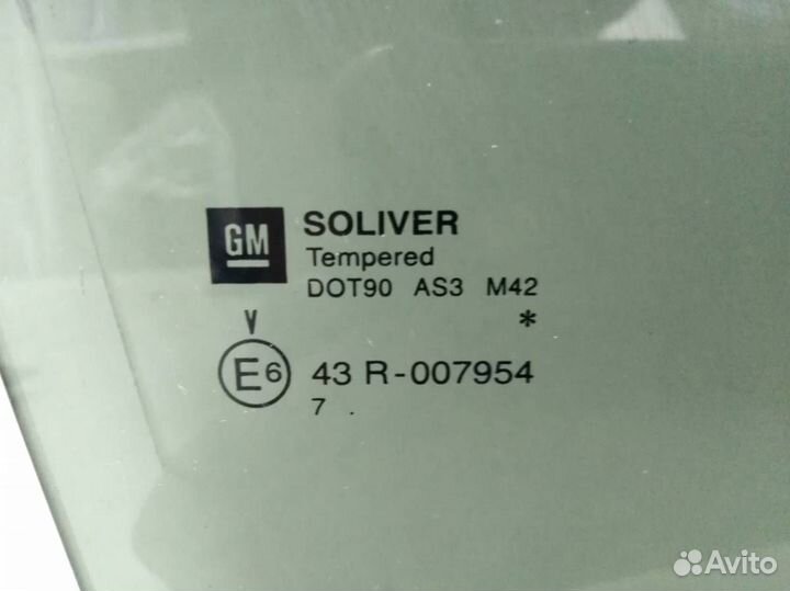 Стекло двери задней правой Opel Vectra C 2002-2008