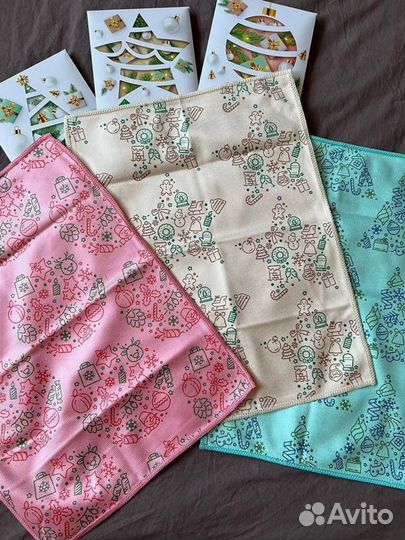 Варежка -спонж двухсторонняя Гринвей