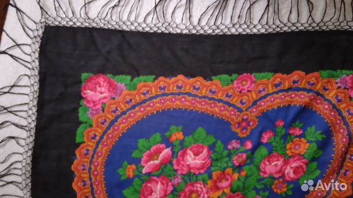 Павлопосадский платок СССР, шерсть