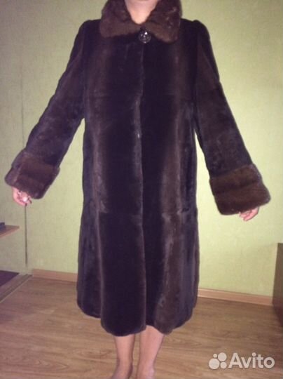 Шуба из стриженного бобра